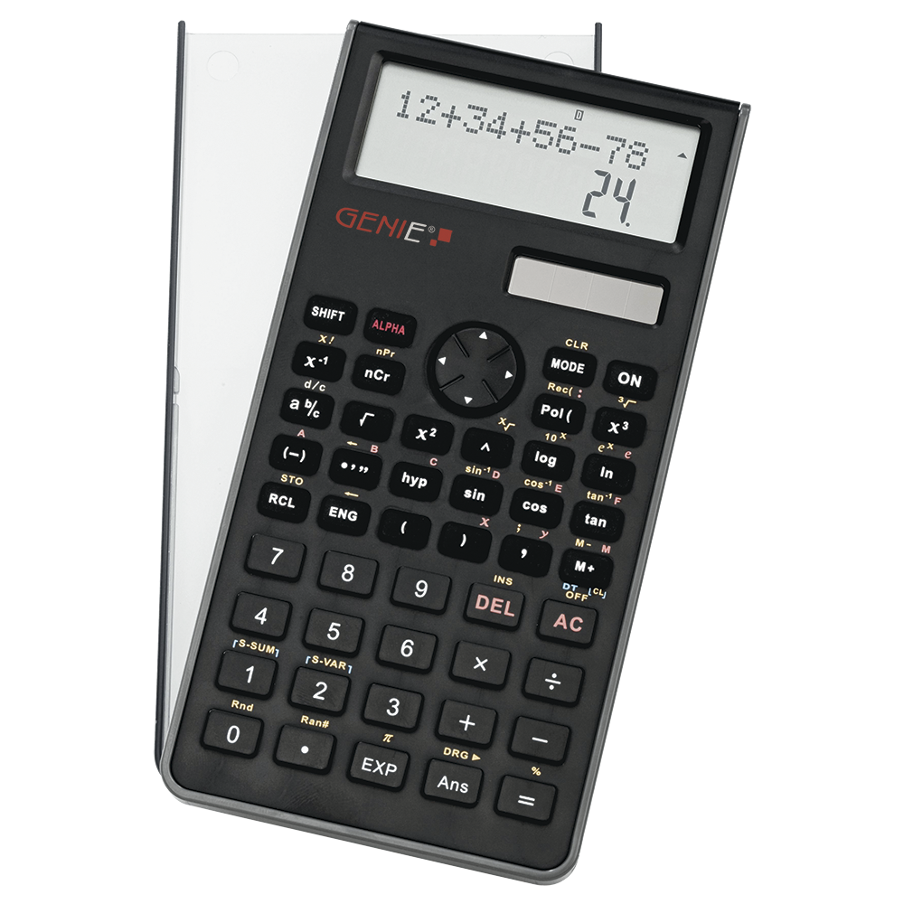 Technical-scientific calculator with 240 functions with 10 digits and 2 line display
