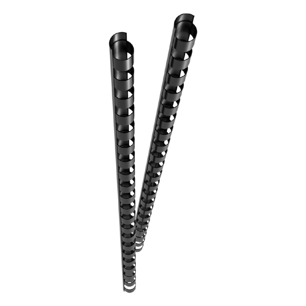 Plastikbinder?cken (DIN A4, 6 mm, 25 Blatt) 25 St?ck schwarz