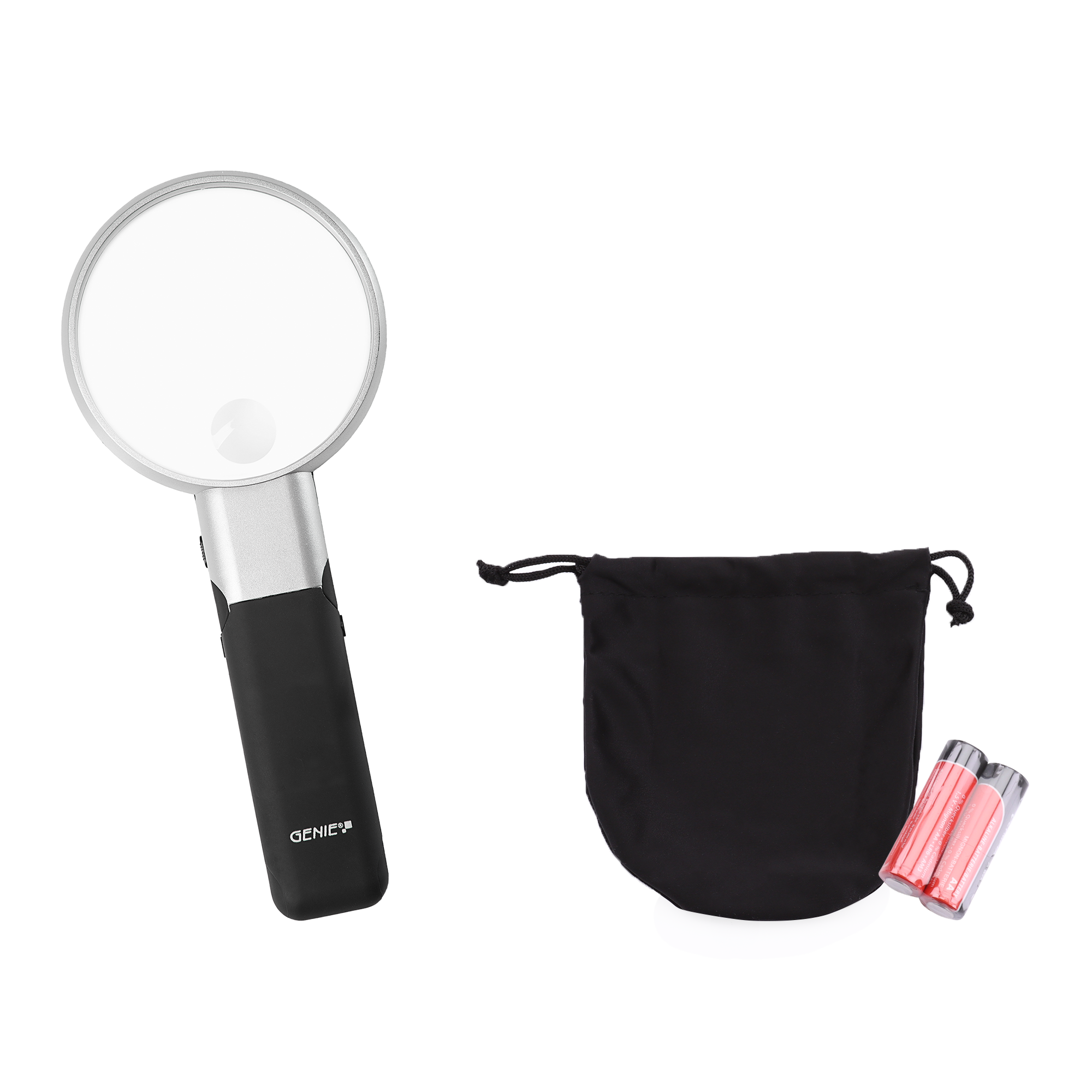 Reading magnifier with fold-out base and adjustable head