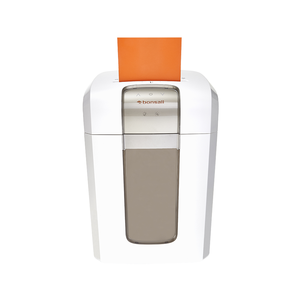 Shredders (5 sheets, super micro cut, 4 hours continuous operation, circa 10.000 sheets) silver / white