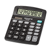 12-digit desktop calculator with dual power (solar and battery)