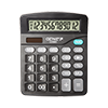 12-digit desktop calculator with dual power (solar and battery)